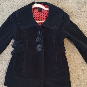 Marc Jacobs. Navy Cord Peacoat. Size 4.